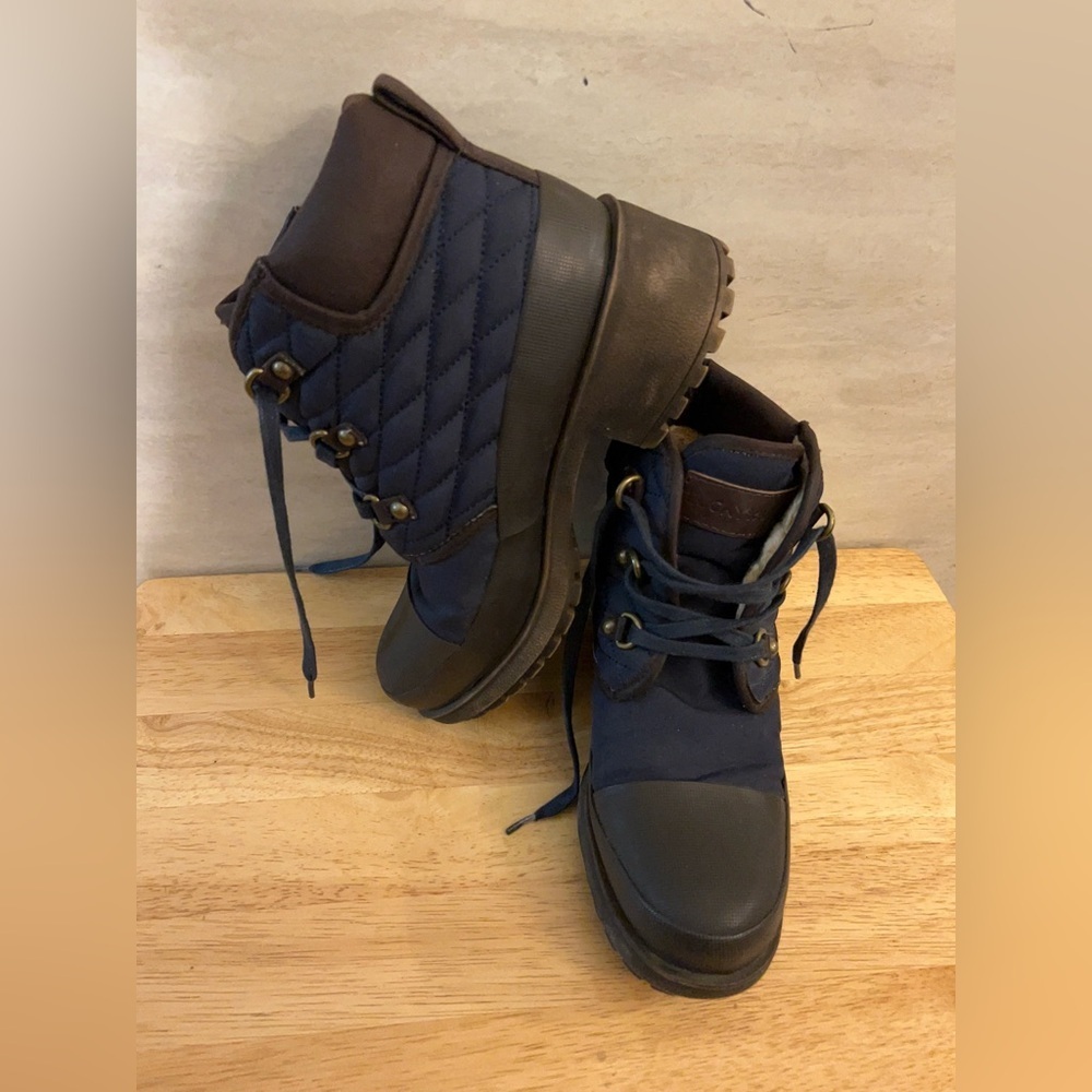 Lucky Brand Akoon Blue Quilted Boots